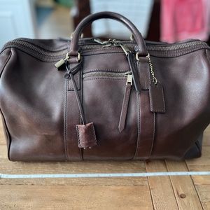 Coach Brown Leather Duffle